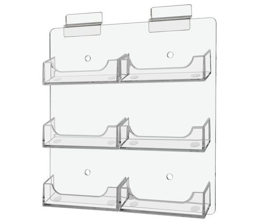 Slatwall Multi Pocket Business Gift Card Holder 6 Slot Display