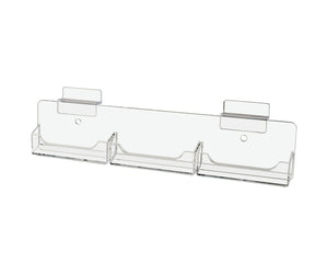 Slatwall 3 Pocket Business Gift Card Holder Multi Slot Organizer