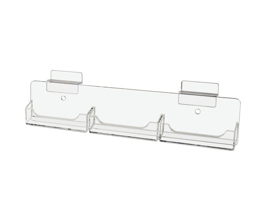 Slatwall 3 Pocket Business Gift Card Holder Multi Slot Organizer