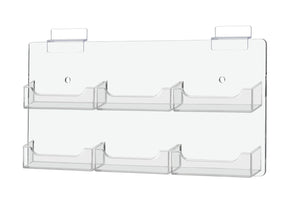 Slatwall Business Gift Card Rack Holder 6 Pocket Organizer