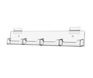 Slatwall Business Gift Card Office Retail Organizer 4 Pocket Rack