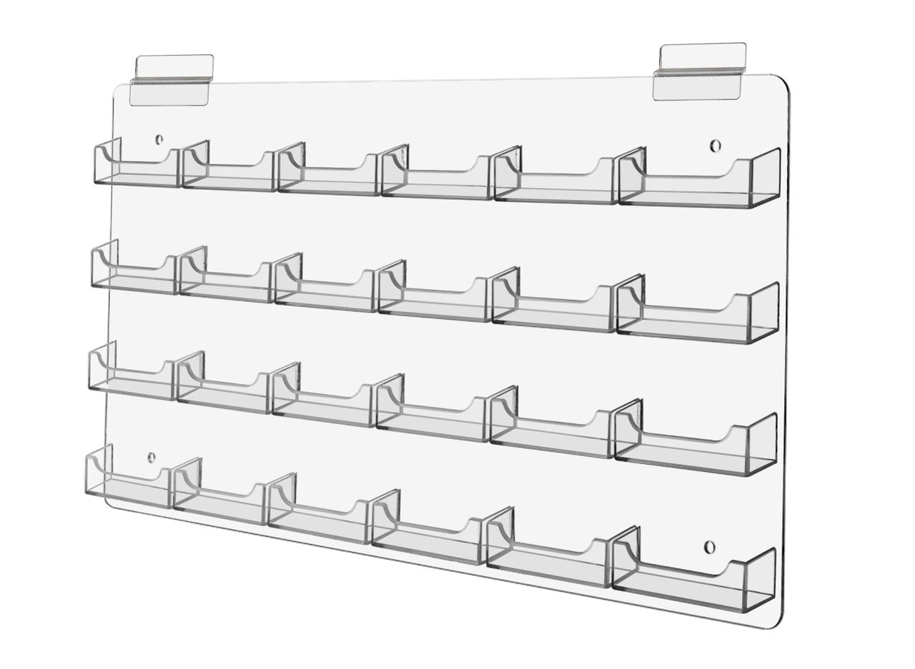 Slatwall Business Gift Card Holder 24 Pocket Multi Slot Organizer