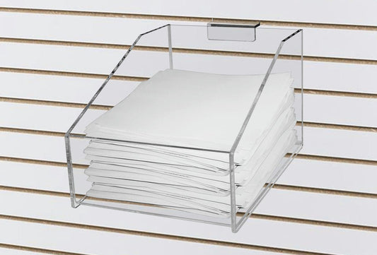 Slatwall CD Display Art Supply Bin 5.75"W Retail Storage