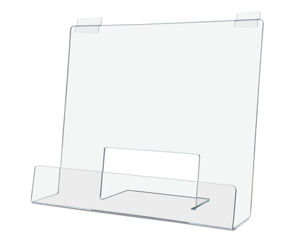 Slatwall 12"W Easel Cookbooks Books Catalog Display Rack Acrylic