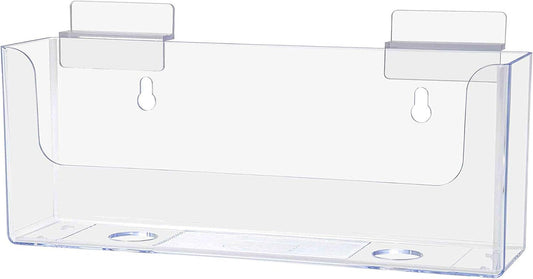 Slatwall 8.5"W Horizontal Bifold Brochure Holder