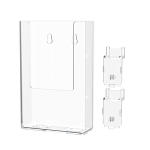 Slatwall 4" Trifold Brochure Holder Literature Display