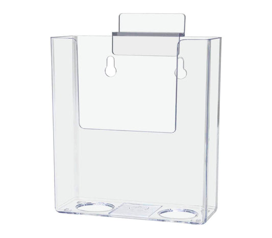 Slatwall 4"W Trifold Brochure Holder Literature Bin
