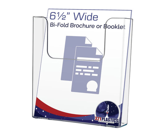 Slatwall 6.5"W Bifold Brochure Holder Literature Display