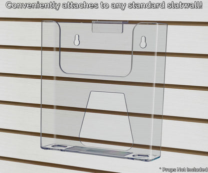 Slatwall 6.5"W Bifold Brochure Holder Literature Display