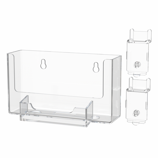 Slatwall 6"W Postcard Holder with Business Card Slot