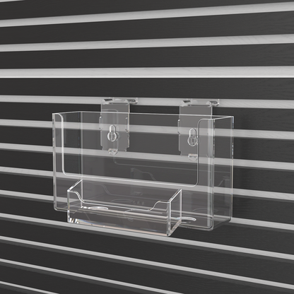 Slatwall 6"W Postcard Holder with Business Card Slot