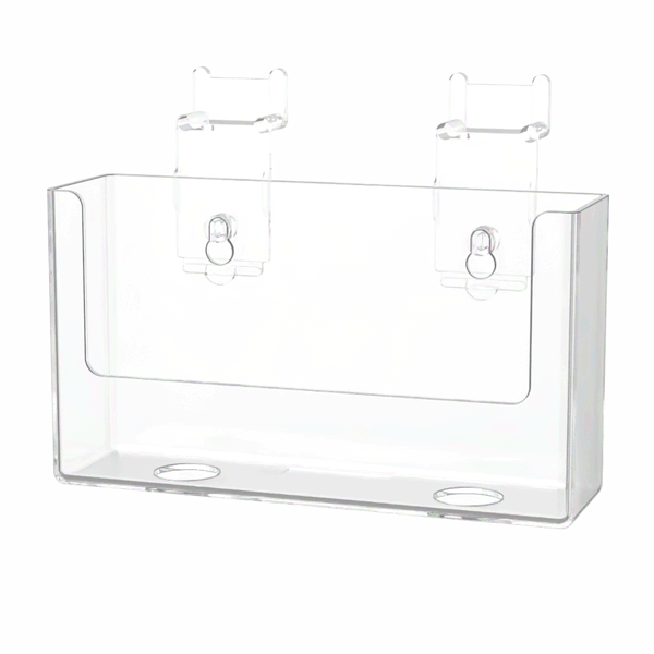 Slatwall 6"W Postcard Bin Literature Display Holder