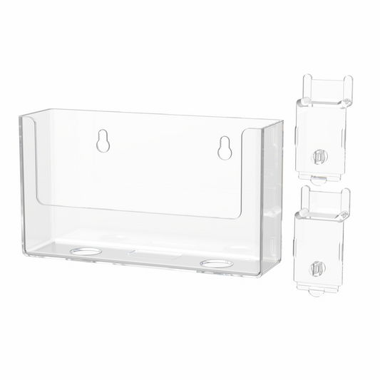 Slatwall 6"W Postcard Bin Literature Display Holder