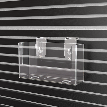 Slatwall 6"W Postcard Bin Literature Display Holder