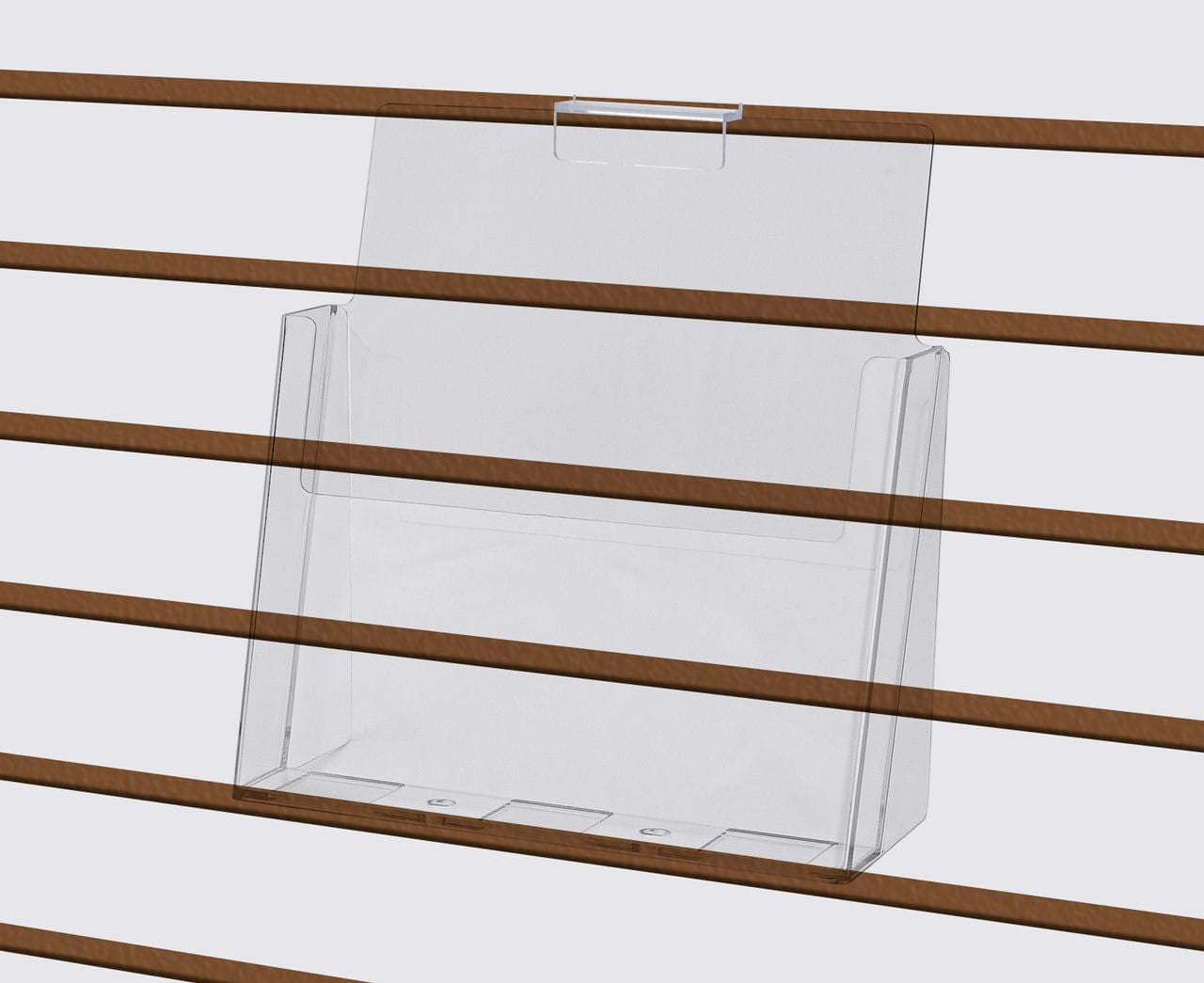 Slatwall 8.5"W Flyer Display Rack Advertisement Holder