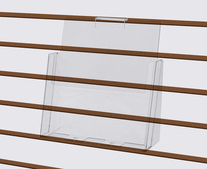 Slatwall 8.5"W Flyer Display Rack Advertisement Holder
