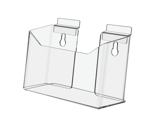 Slatwall 6"W Postcard Holder Bifold Brochure Rack