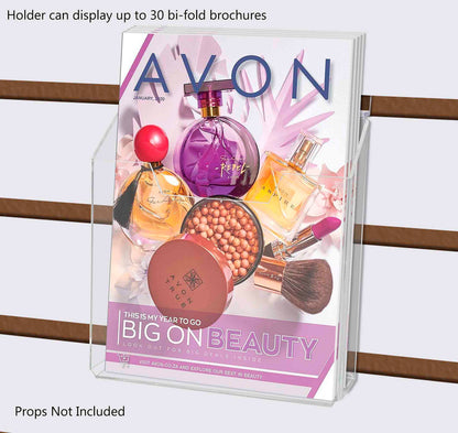 Slatwall 5.5"W Vertical Bifold Holder Booklet Display