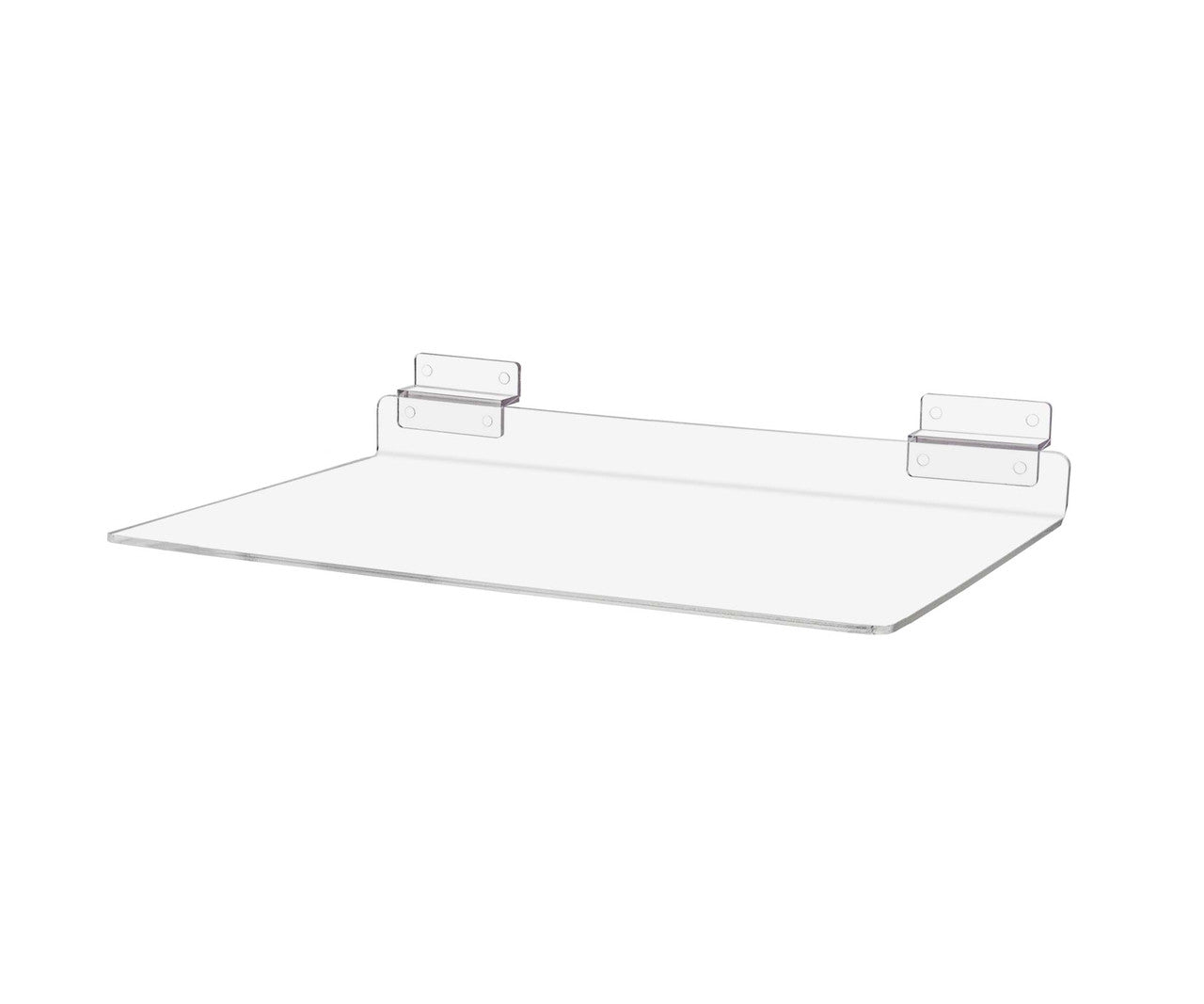 Slatwall 12"W Acrylic Retail Display Shelf