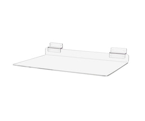 Slatwall 12"W Acrylic Retail Display Shelf