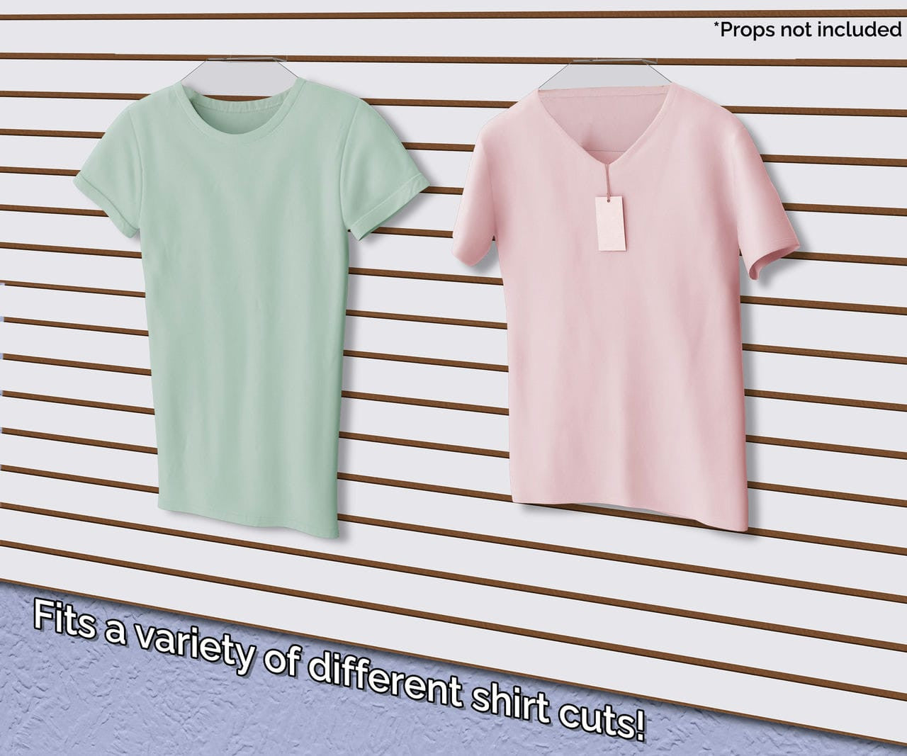 16"W x 6"H Slatwall Shirt Hanger Jacket Dress Sweater Display