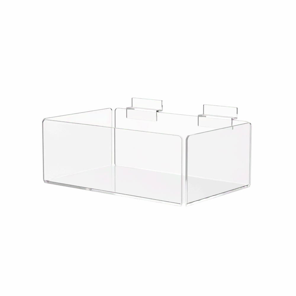 Slatwall 10" Single Compartment Organizer Storage Tray