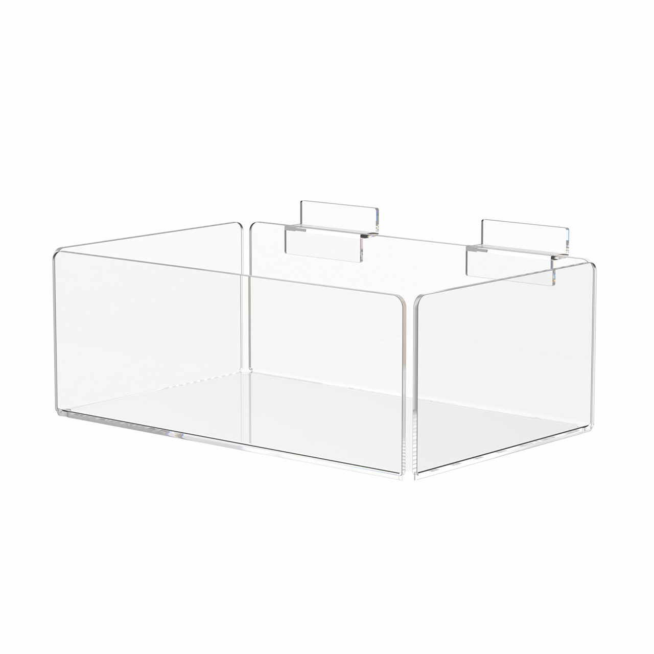 Slatwall 10" Single Compartment Organizer Storage Tray