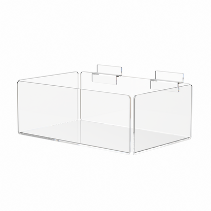 Slatwall 10" Single Compartment Organizer Storage Tray