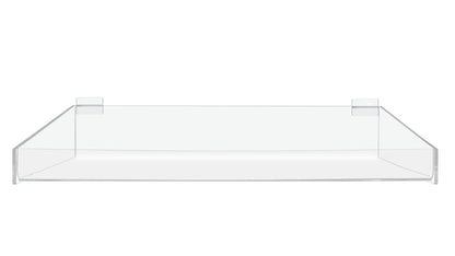 Slatwall 14"W Tray Merchandise Organizer See Through Rack