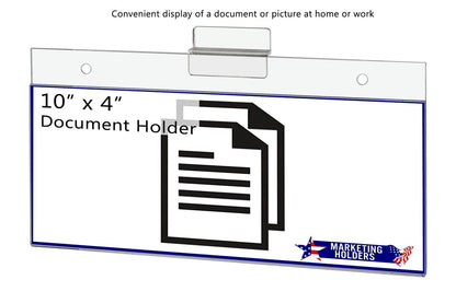10"W x 4"H Slatwall Sign Holder Sales Price Tag Display Frame