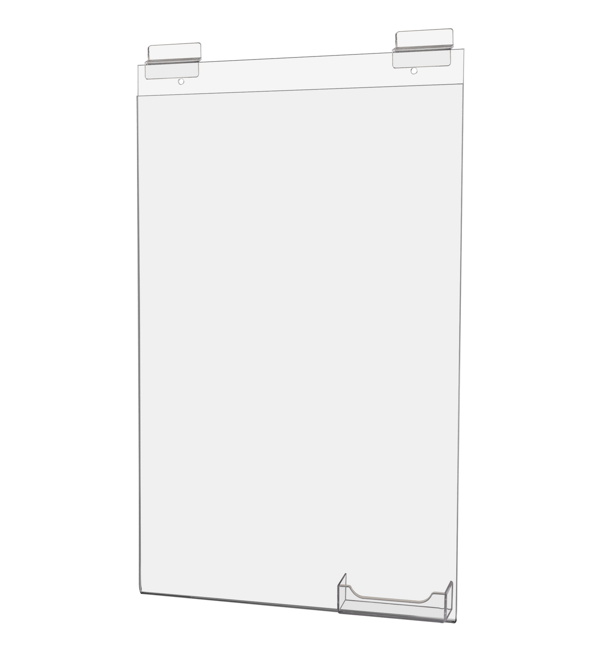 11"W x 17"H Slatwall Large Sign Holder Sleeve with Card Pocket