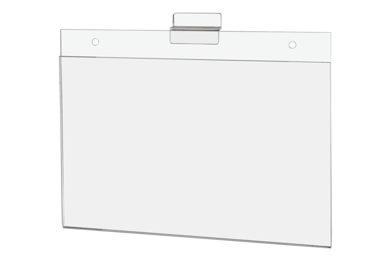 11"W x 7"H Slatwall Sign Holder for Pricing Sales and Specials