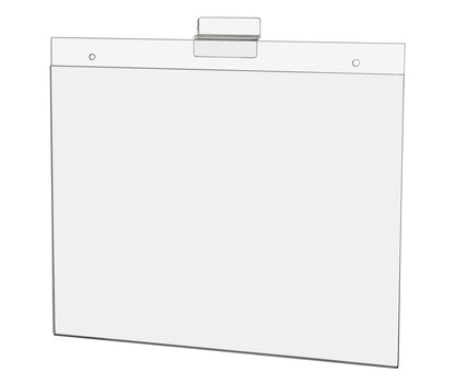 11"W x 8.5"H Slatwall Sign Holder for Pricing Sales and Specials