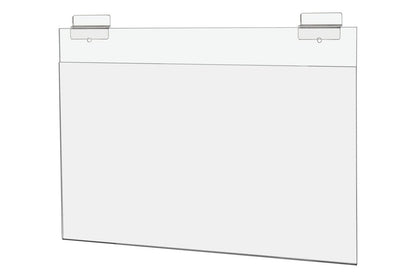 14"W x 8.5"H Slatwall Ad Frame Large Horizontal Display Holder