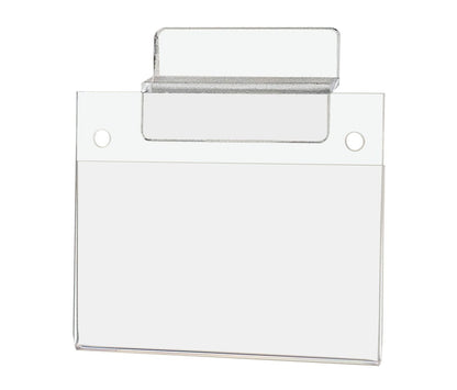 3.5"W x 2"H Slatwall Business Card Sign Holder Price Tag Display