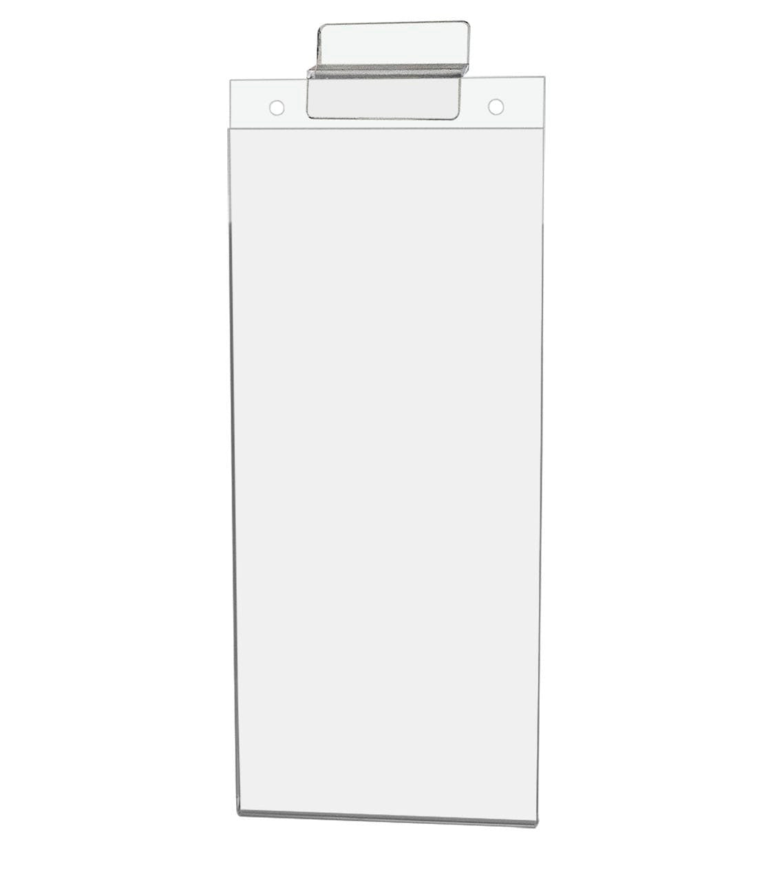 4"W x 9"H Slatwall Sign Holder for Pricing Sales and Specials