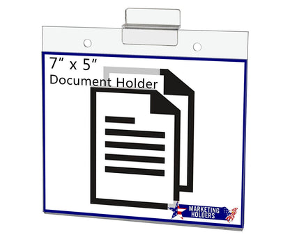 7"W x 5"H Slatwall Sign Holder for Pricing Sales and Specials