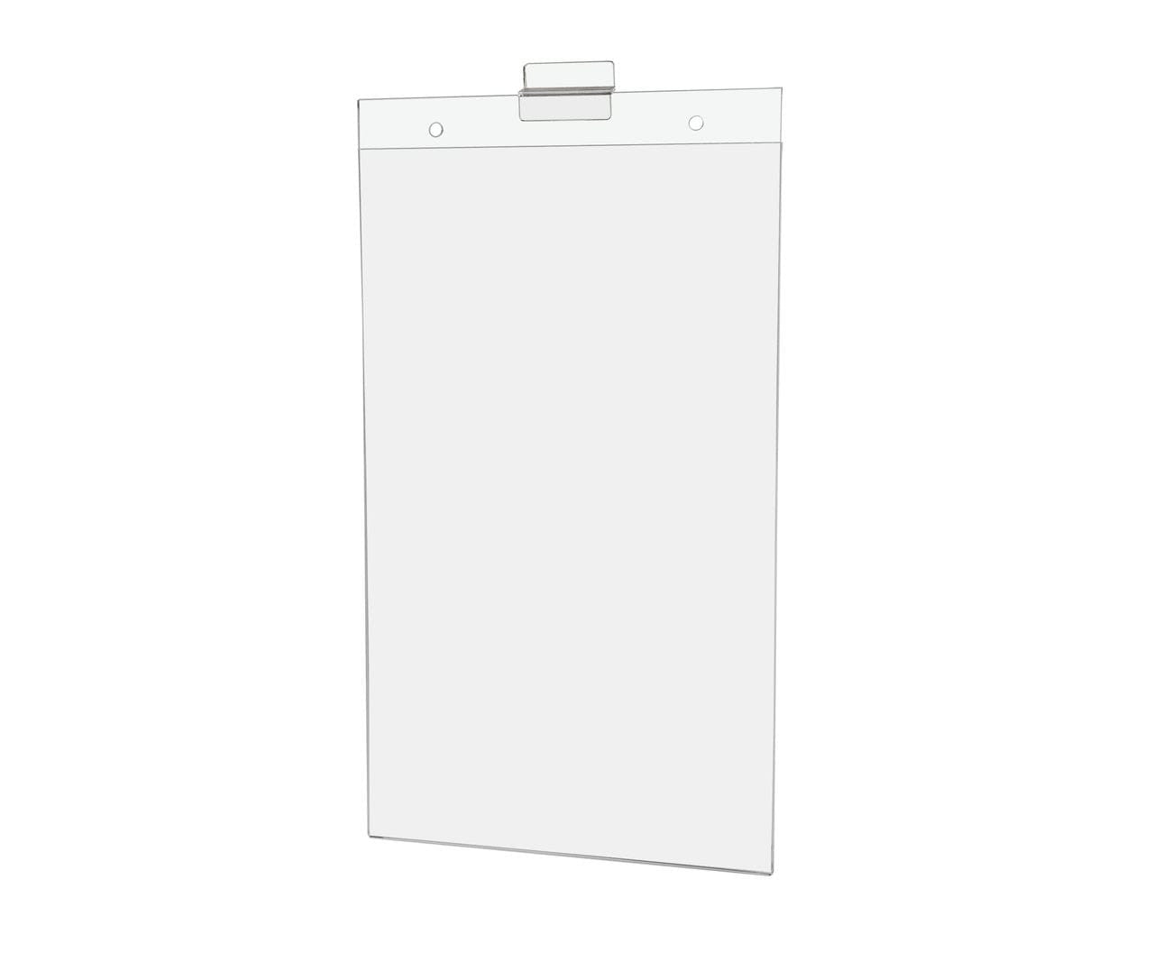 8.5"W x 14"H Slatwall Sign Holder for Pricing Sales and Specials