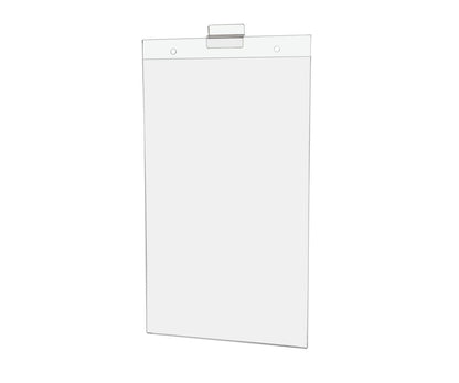 8.5"W x 14"H Slatwall Sign Holder for Pricing Sales and Specials