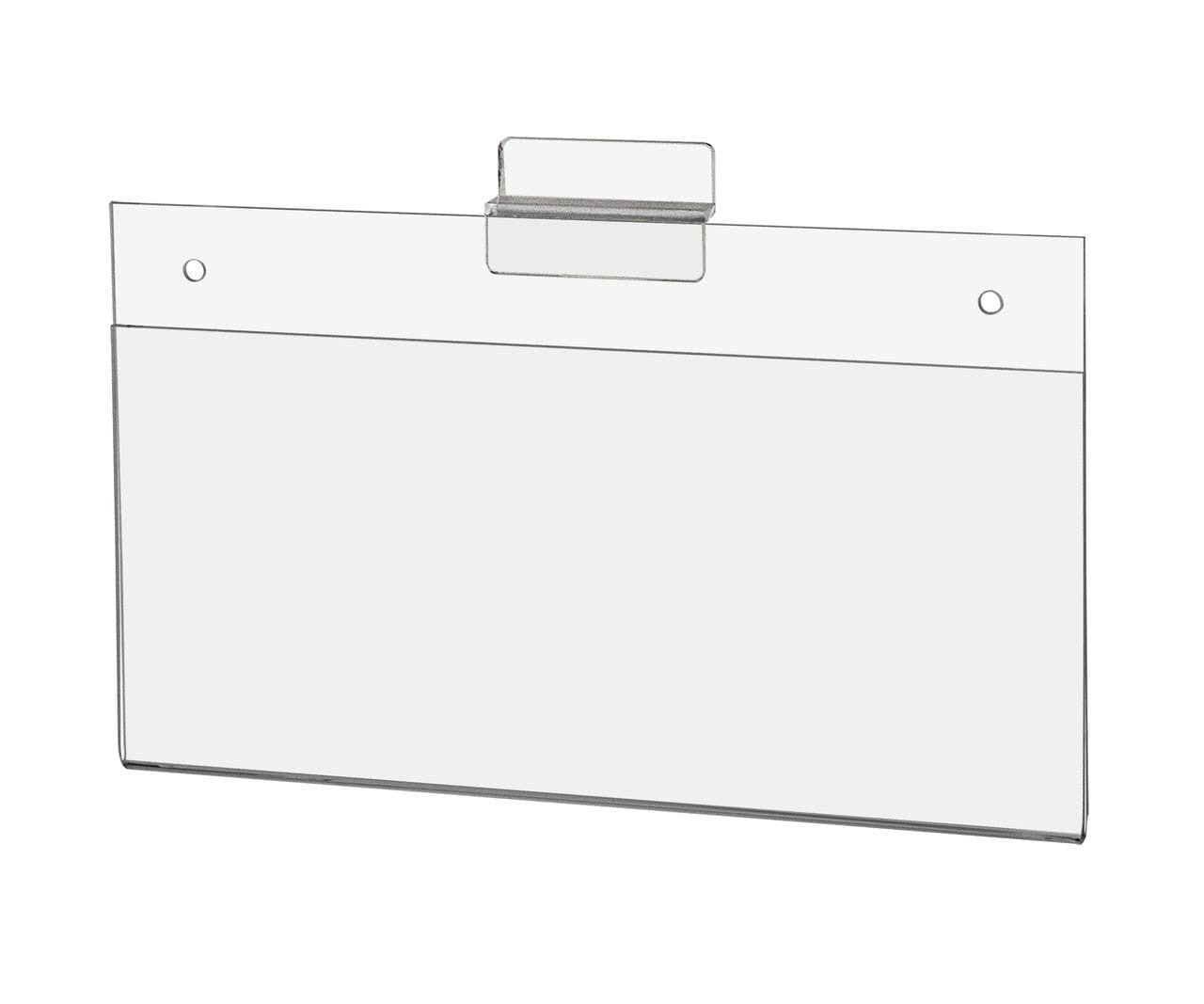 8.75"W x 4"H Slatwall Sign Holder Product UPC Code Display
