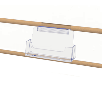 Slatwall Single Pocket Business or Gift Card Holder with Grip