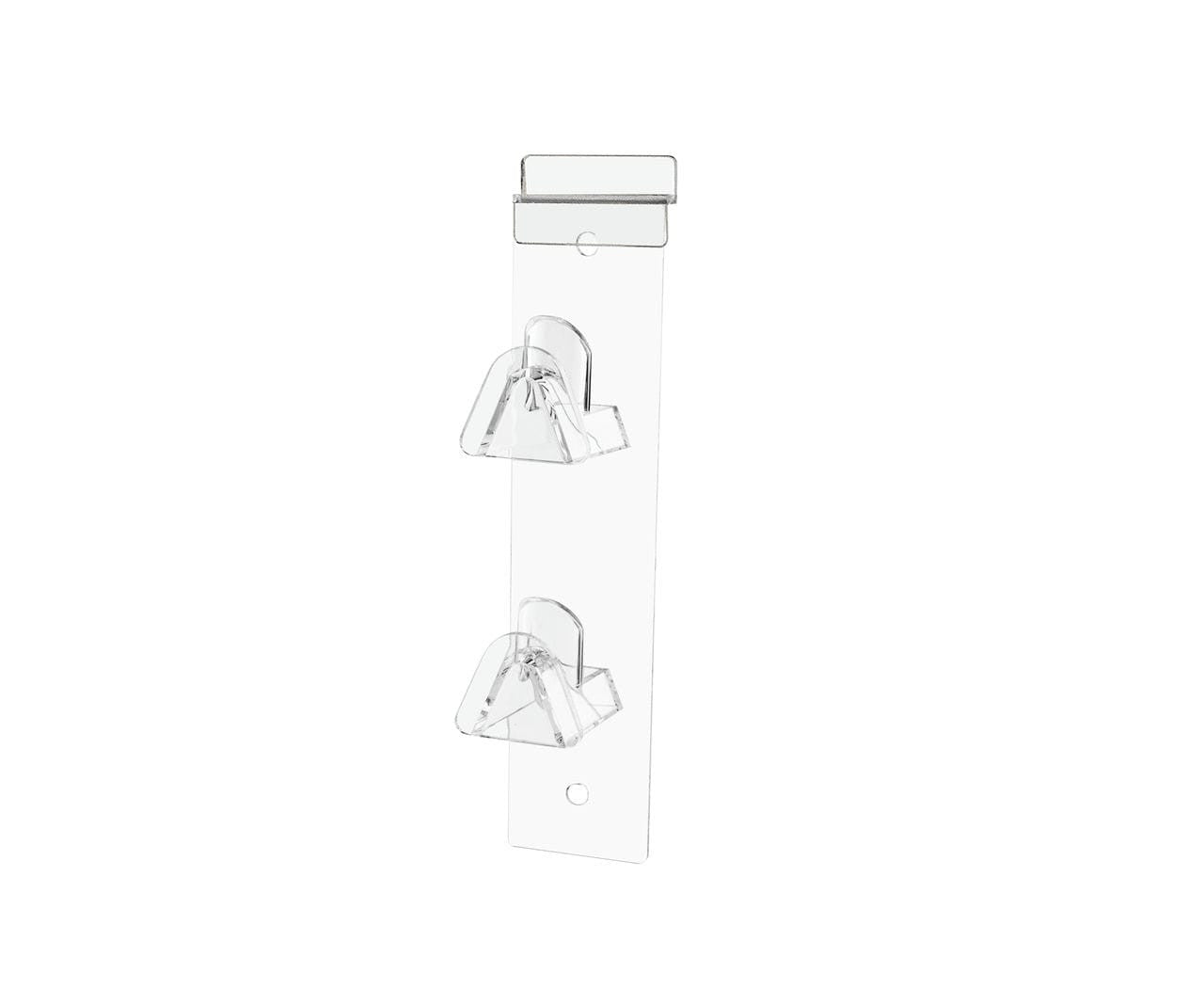 Slatwall Eyewear Holder 2 Tier Hanging Acrylic Rack