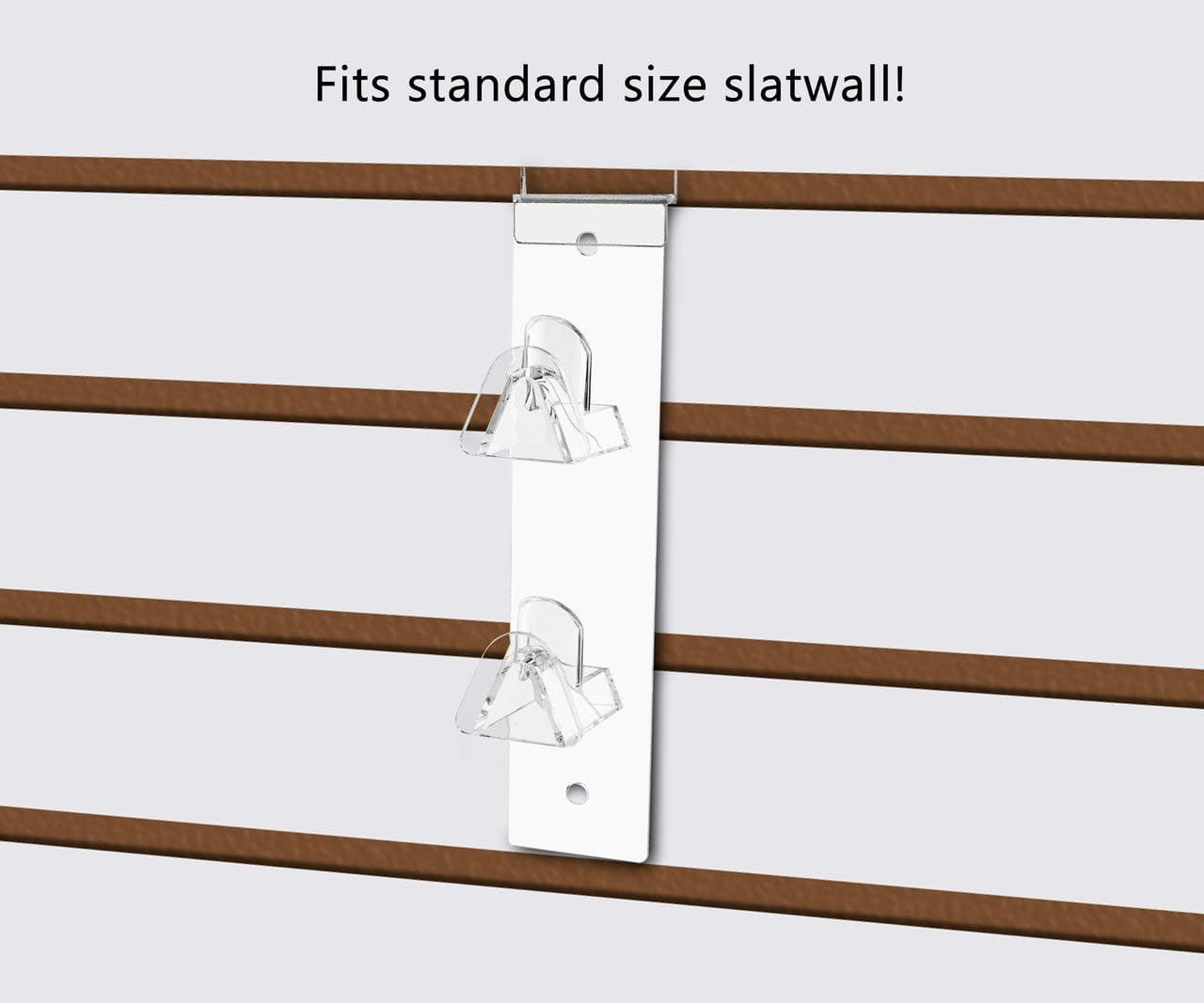 Slatwall Eyewear Holder 2 Tier Hanging Acrylic Rack