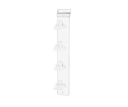 Slatwall Eyewear Holder 4 Tier Hanging Acrylic Rack