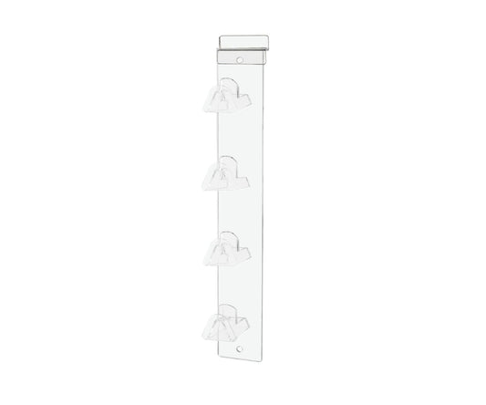 Slatwall Eyewear Holder 4 Tier Hanging Acrylic Rack