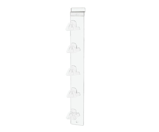Slatwall Eyewear Holder 5 Tier Hanging Acrylic Rack