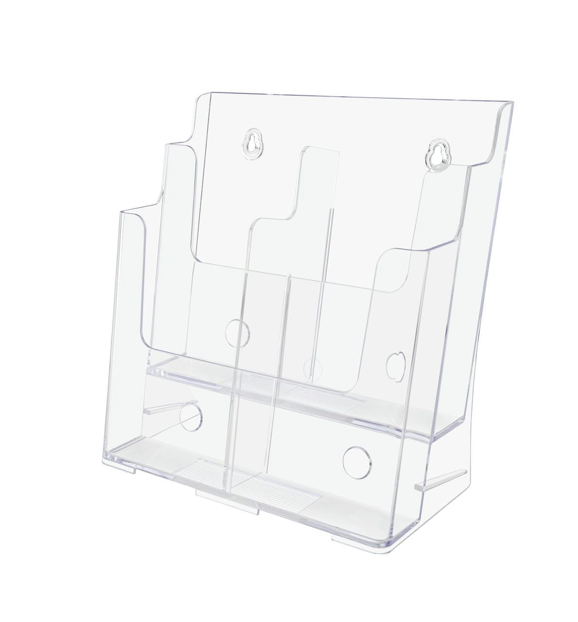 Brochure Holder for Trifolds and Magazines Wall or Countertop