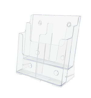 Brochure Holder for Trifolds and Magazines Wall or Countertop