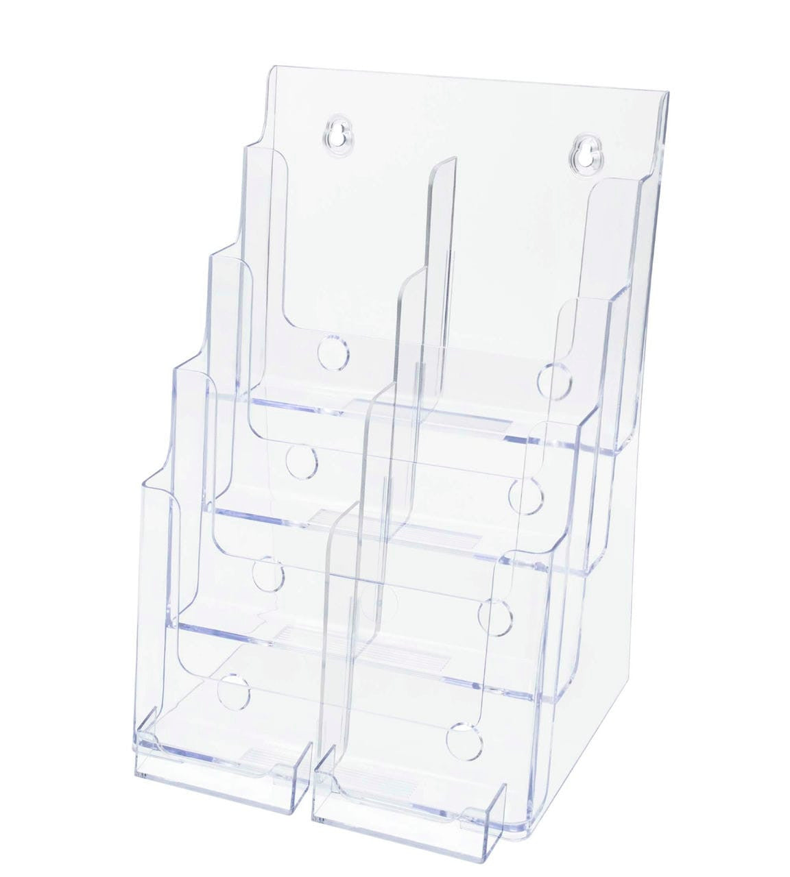 Brochure Holder for Flyers and Trifolds with Business Card Slot