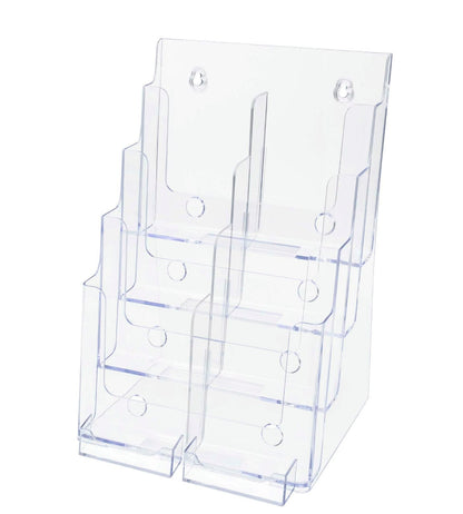 Brochure Holder for Flyers and Trifolds with Business Card Slot